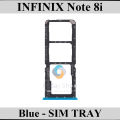 Infinix Note 8i SIM Tray Sim Jacket Sim Slot Sim Door For Infinix Note 8i - Blue. 