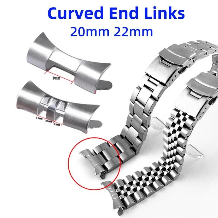 ollow Cured End Link 20mm 22mm for X009 X007 for olex for Jubi Oter Watch and Connector rat Adapter