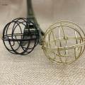 Globe Cage Bird Feeder Outdoor Hanging Bird Feeder Cage for Supplies Patio gold. 