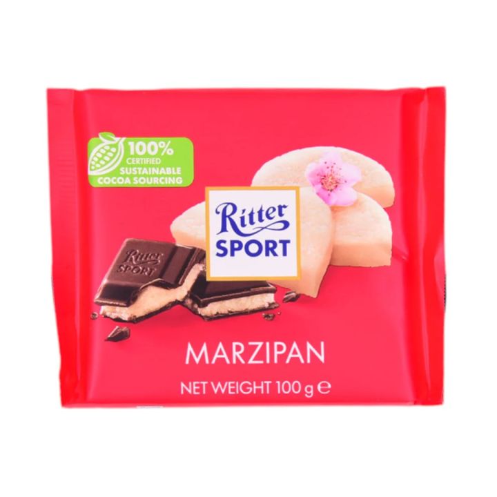 RITTER SPORT CHOCOLATE MARZIPAN 100 GM (𝐢𝐦𝐩𝐨𝐫𝐭𝐞𝐝 & 𝐨𝐫𝐢𝐠𝐧𝐚𝐥) | Daraz.pk
