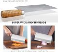 Huge Chinese Cheff Knife Kitchen Cleaver 9" Professional Knife Super Wide Stainless Steel Blade for Home & Restaurant Butcher Bone Meat Cutting Knife Stainless Steel Cleaver Knife Meat Cutting Bones Cutting Machine. 