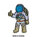 Embroidery Space Journey Astronaut nasa kids suit moon spaceship Thumbs up Iron Sew on Patch kids clothing dress shirt cap bag jacket jeans craft logo shoes repair Brand Badge. 
