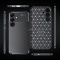 Vantime for Samsung Galaxy S25 Ultra S25+ Plus 5G Carbon Fiber Case Soft Rubber Back Shockproof Cover. 