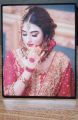 Customizable Crystal Photo Frame, High-Quality Wood, Available in Sizes 4x6 to 12x18. 