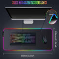Imported RGB Gaming Mouse Pad with 14 RGB Spectrum Mode Large Extended soft led mousepad For Pro Gamers PC laptop Gaming Mousepad. 