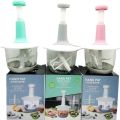 Manual Food Chopper, Express Hand Held Chopper, Large Cup, Chop & Cut Fruits, Vegetables, Herbs, Onions. 
