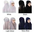KK Hijab | Instant Hijab Scarf One Piece Chiffon Hijab with Inner Cap Premium Quality. 