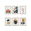 6 Pcs 4x6" Minimalist Modern Customized Frames Photo Wall Decoration Photo Frame Wall Art Hanging Home Decoration Picture Gallery for Living Room Study Room, Perfect Wall Hangings, Best gift for Bedroom, Birthday Gift. 