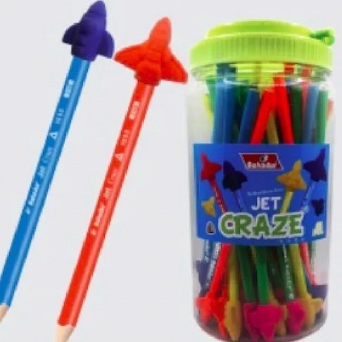 Bahadur%20Jet%20Craze%20Pencil%20with%20Top%20Eraser%20-%2048PieceJar%20-%20Image%203