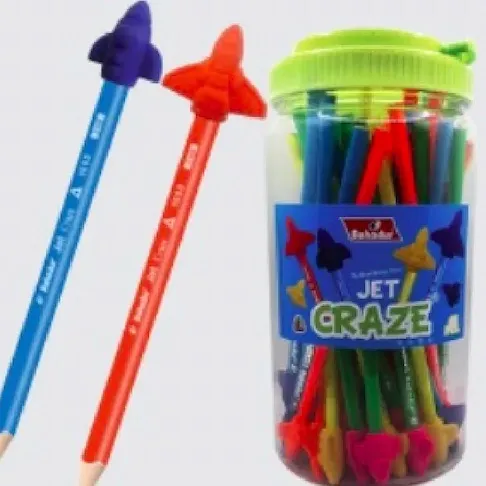 Bahadur%20Jet%20Craze%20Pencil%20with%20Top%20Eraser%20-%2048PieceJar%20-%20Image%203