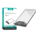 Speed-X HD-2025U3 2.5-Inch External Hard Drive Enclosure with USB 3.0 Interface, Transparent Crystal Case for SATA HDD. 