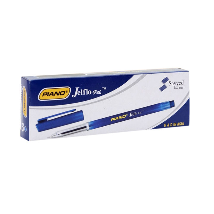 Piano Ball Pen, Piano Jelflo Jel Pen, Original Ball Pens, Pack of 10 Pcs, Black, Blue, Red Ball Point Pens
