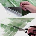 60x200cm Mosaic Wall Paper Waterproof Heat Resistant Self Adhesive Anti Oil Kitchen Wallpaper Marble Sheet for Kitchen. 