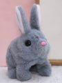 Electric Plush White Walking Rabbit Stuffed Bunny Interactive Soft Running Animal Shake Ears Bunny collectible Toy Mumble Walking & Sound Baby Educational Simulation Kids Cute jumping Toy for Fun Playtime Perfect Gift + best seller + free shipping. 