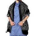 Black Sindhi Ajrak For Men and Women SA-01-04. 