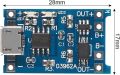 TP4056 Charging Module Micro USB and Type-C USB 18650 Lithium Battery Charger Board with Protection (Type-C USB) 5V 1A. 
