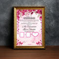 🌙 Customizable A4 Nikah Nama Certificate Frame | Islamic Marriage Certificate Keepsake | Elegant Wedding & Anniversary Gift 💖. 