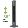 E-LITE ETF-002 – TOWER FAN – 38″INCH – BLACK - 1 YEAR WARRANTY. 