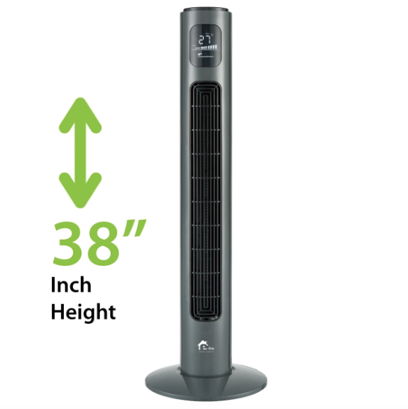 E-LITE ETF-002 – TOWER FAN – 38″INCH – BLACK - 1 YEAR WARRANTY