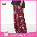 Trendygirl Baggy Trousers Mid Waist Flower Pattern Mid-Rise Pants. 