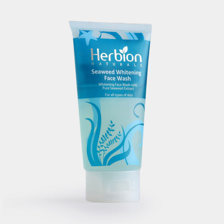 Herbion Naturals Instant Glow Face wash | Naturally Infused with Seaweed and Vitamin E