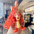 Cute Cartoon Disney Pooh Bear Piglet Eeyore Keychain Car Doll Bag Pendant Keyring Gift for Kids Friends Accessories Wholesale. 