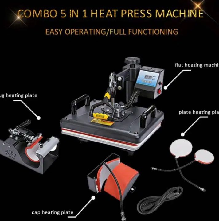 Heat Press Combo Machine T Shirt, Mug Printing Complete Setup Subliamtion
