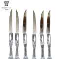 Plastic silver Birthday cake Knife,Kitchen KNIFE steel with handle,Small sharp KNIFE for daily use,Heavy Metalized crystal, Size 6 inch,Pack of 2. 
