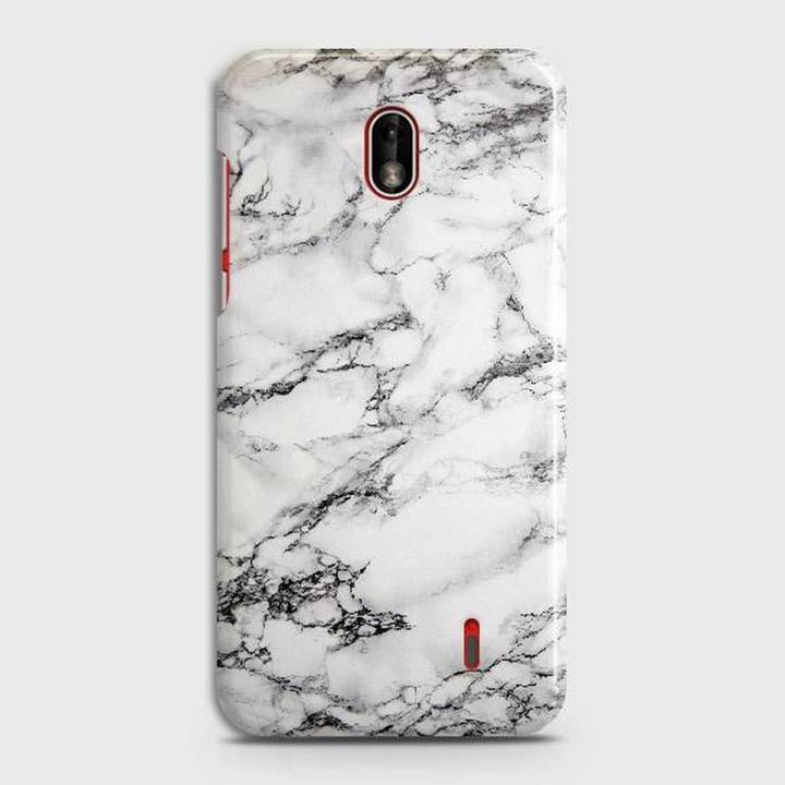 Trendy White Floor Marble Case For Nokia 1 Plus