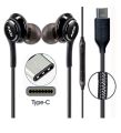 Samsung AKG Original Type-C In-Ear Headphones | Stereo Earphones for Galaxy S10, S20, S21, Note 10, Note 20, Ultra | Original Type-C Handsfree with Mic & Volume Control | Deep Bass, HD Sound, Noise Isolation, Compatible with All Type-C Devices. 