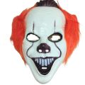 Pennywise Clown Face Mask with Hair for Kids & Adults | Scary Halloween Costume Prop | Joker Horror Prank Mask | Party Dress-Up Accessory. 