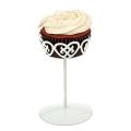 WHITE SINGLE CUPCAKE STAND. 