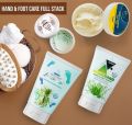 SilverSea  Hand and Foot whitening Kit Pack of 4: Hand Foot Repairing Cracked heels Cream, Aloe Vera Scrub, Lemongrass Mask, Hand Foot Lightening cream, manicure and pedicure treatment kit, Heal damaged skin. 