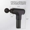 Revolutionary SP-04398 Fine Life Deep Tissue Percussion Massage Gun - Perfect for Body and Muscle Recovery - Targeted Back Massager - Comes with 4 Different Attachment Head - Powerful Motor and Long Lasting Battery (BLACK). 