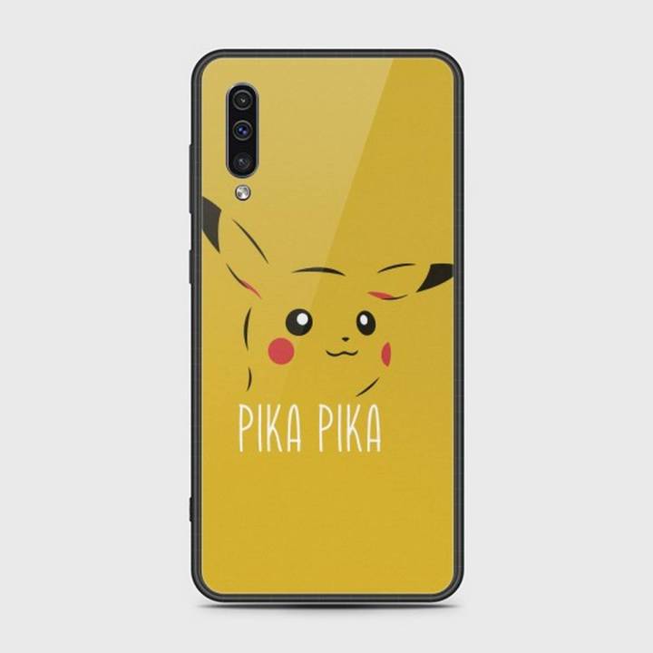 Samsung Galaxy A30s Cover - SkinLee HQ Infinity Glass Case (Soft) - Pikachu - SKINLEE-644-1-635-374