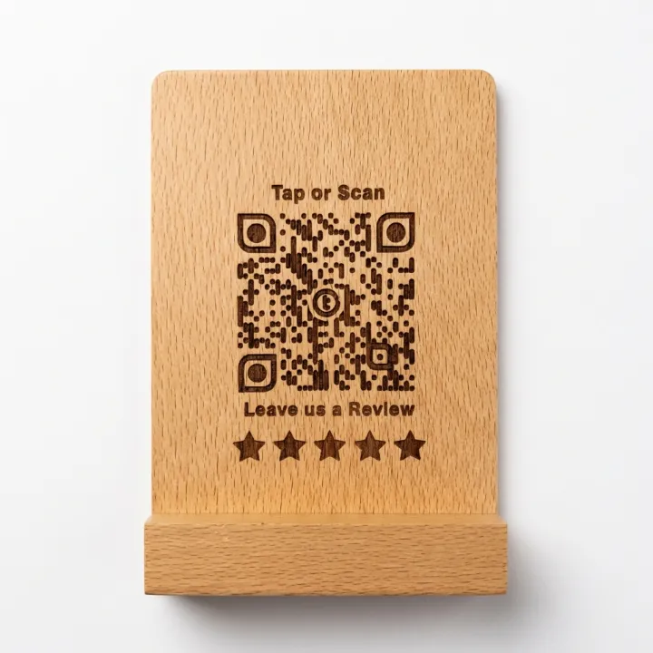 TapX%20Google%20Review%20Booster%20QR%20Stand%20%E2%80%93%20Premium%20Wooden%20Tabletop%20Display%20for%20Customer%20Reviews%20&%20Ratings%20-%20Image%203