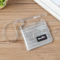 Transparent Women Purse PVC Clear Jelly Bag Mini Money Wallet Card Holder Clear Wallet Ladies Purse Wallet Jelly Card Holder. 