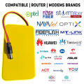 WiFi Router UPS Power Bank 12 Volts 1A 1.5A 3 to 4 Hours Backup Tp Link Tenda PTCL Fiber Huawie 12v Router with Adapter - WiFi Router UPS Power Bank 12 Volts. 