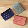 Mini Wallet for Girls - Coin Pouch and Card Holder - Small Purse with Golden Star Design. 