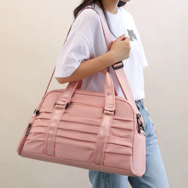 Rabify%20Large%20Capacity%20Folding%20Travel%20Bag,%20Travel%20Lightweight%20Waterproof%20Carry%20on%20Luggage%20Bags%20with%20Fixed%20Strap,%20Dry%20and%20Wet%20Separation%20Foldable%20Travel%20Duffel%20Bag%20for%20Weekender%20Overnight%20Sports%20Gym%20Bag%20-%20Image%204