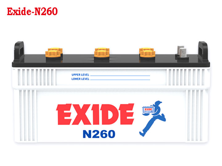 Exide Battery N260 - 12 Volt - 33 Plates 210-AH/ Deep Cycle Heavy Duty 12 Volts Recommended For, Ups Inverter and Solar Battery