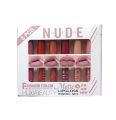 Pack Of 6 Matte Moisturizing Waterproof Long Lasting lip gloss Set Matte Nude Redish Shades Lipglosses Lipsticks. 