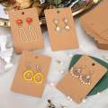 100x Earrings Display Cards Ear Studs Necklace Card Holder Accessories. 