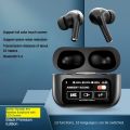 SAIYA T70 ANC Pro Wireless Earphone with LED Screen Wireless Earbuds Bluetooth Headphones Active Noise Cancelling Earbuds Hi-Fi Stereo Ear Buds LED Power Display in-Ear Headphones with Charging Case Earphones for iPhone Android,Music Game (Black). 