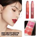 4 In 1 Beautiful Nude Matte Lipstick Pen Velvet Tint Waterproof Long Lasting Non-stick Cup Crayons Lipsticks Makeup Cosmetic Kit. 