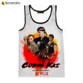 Fashion Print Cobra Kai 3D Printed tank tops men women movie vest summer Cobra Kai singlets sleeveless hip hop oversized top 6XL. 