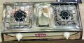 Gas Stove Full fine Glass shine Steel 2 Burner - 2 Burner Kitchen Gas Stove ( Silver) - Gas Stove-Chulha NG/LPG. 