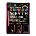 Large SCRATCH NOTE PAD Scratch book with wooden stick scratch notepad size 26cmx19cm. 