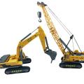 Demolition machine toy alloy drilling rig digging machine drill bit crusher punching hole stone model children boy engineering vehicle. 