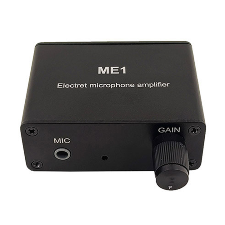 3.5mm ME1 Condenser Microphone Headphone Amplifier Audio Preamplifier Mixing Board Condenser Microphone Amplifier